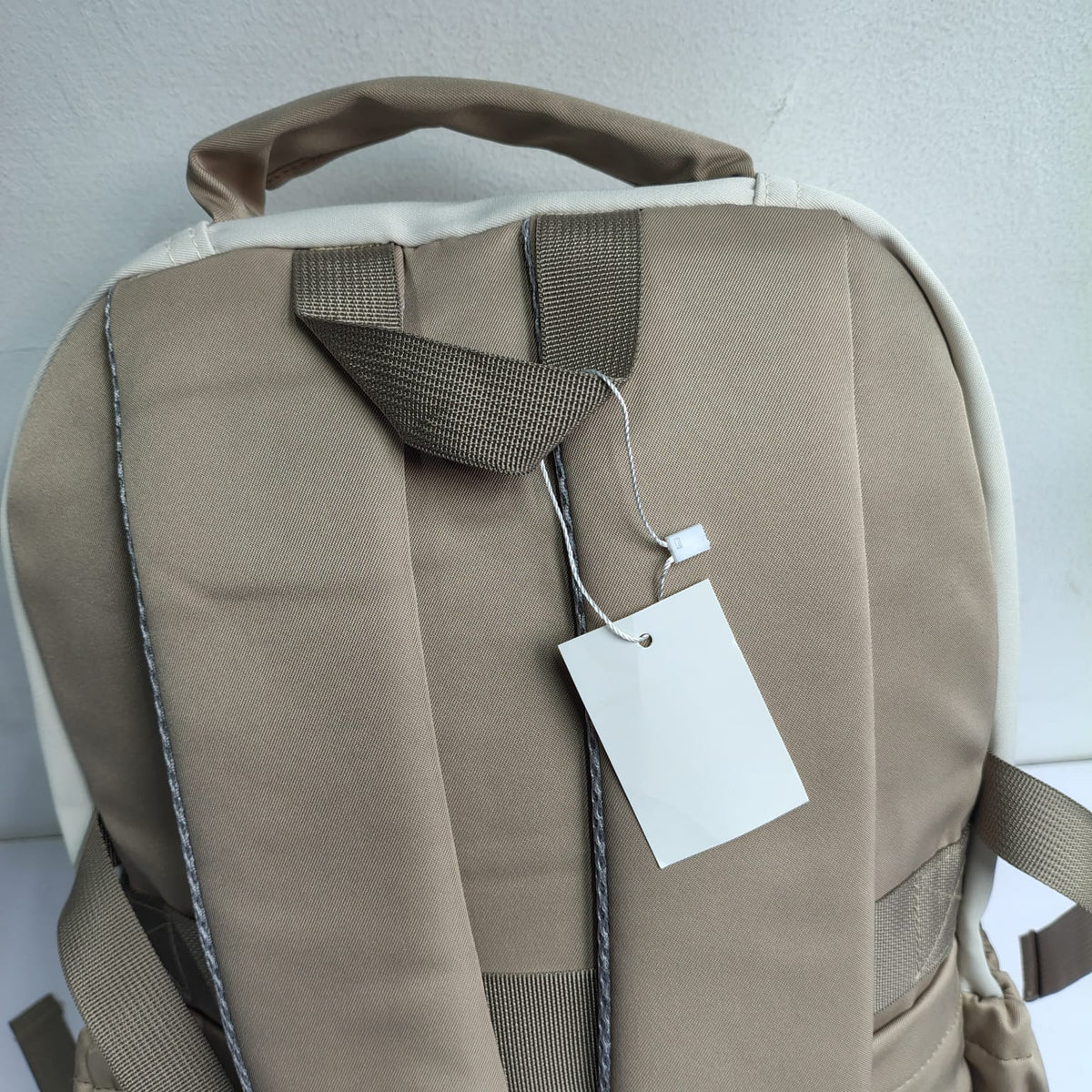 SYSTEM Minimalist Large Capacity Backpack (Beige)