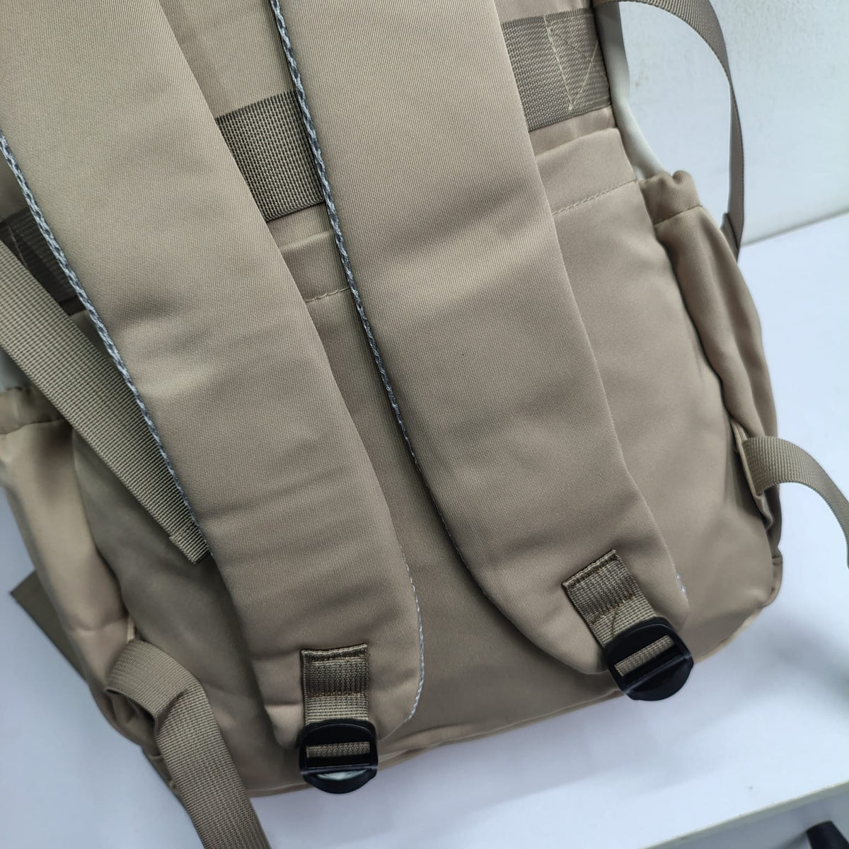 SYSTEM Minimalist Large Capacity Backpack (Beige)