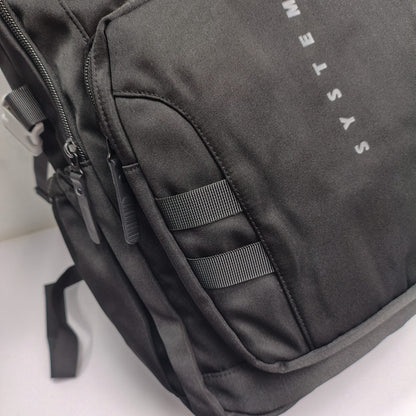 SYSTEM Minimalist Large Capacity Backpack (Black)