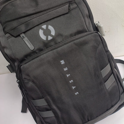 SYSTEM Minimalist Large Capacity Backpack (Black)