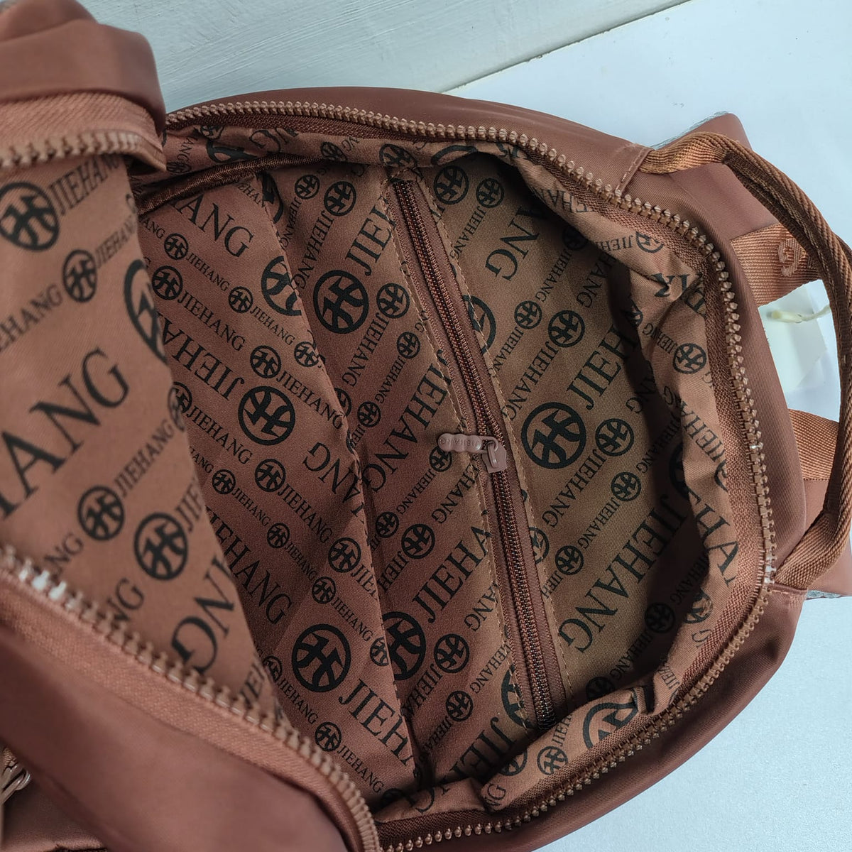 Premium Waterproof Nylon Women Backpack (Brown)