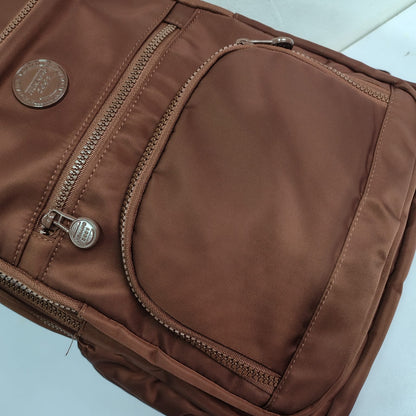 Premium Waterproof Nylon Women Backpack (Brown)