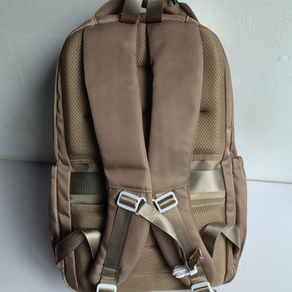 JGH Casual Multi-Pocket Stylish Backpack (Beige)