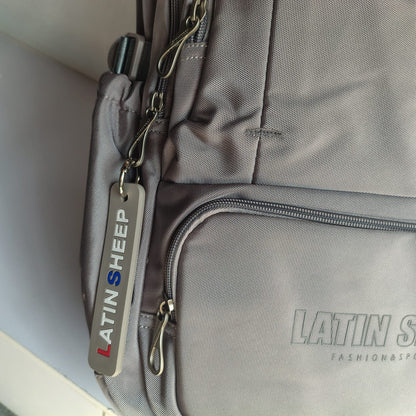 LATIN SHEEP Modern Multi-Layered Backpack (Grey)