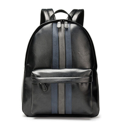 New Fashion Striped High Quality PU Leather Backpack