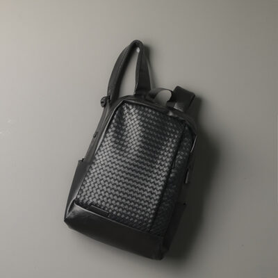XAFITI Woven Faux Leather Men's Backpack